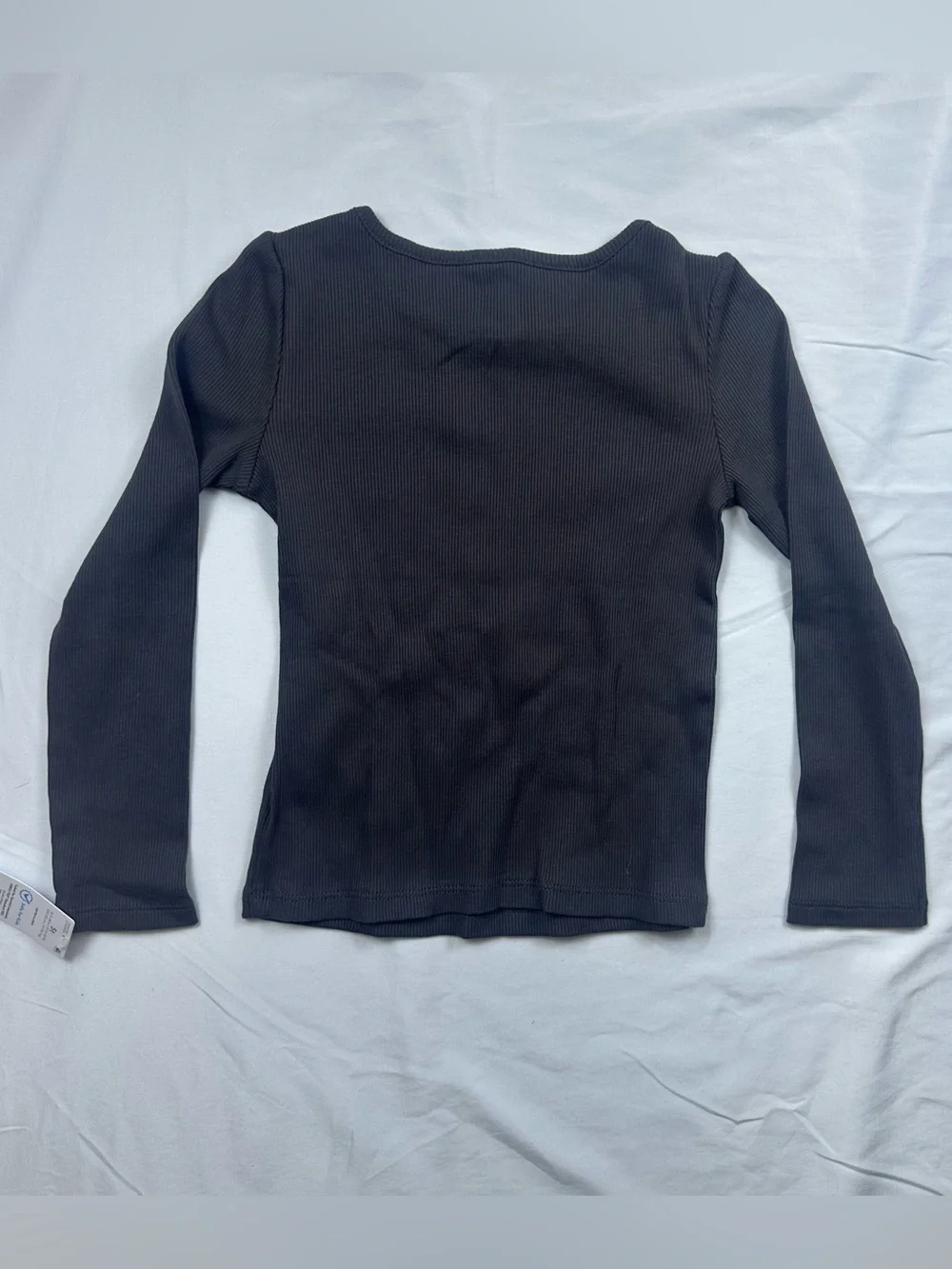 NWT Carter's Black Ribbed Crewneck Long Sleeve T-Shirt Girls 5T